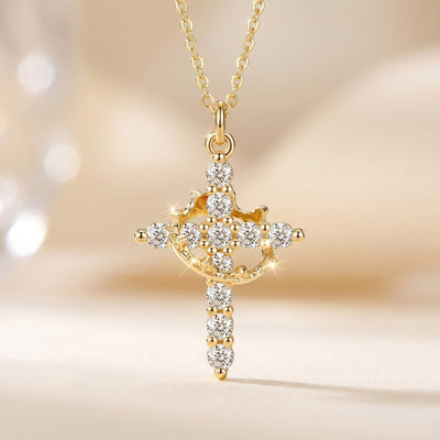 Crown & Cross Necklace
