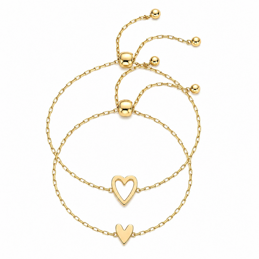 Matching Hearts Bracelets