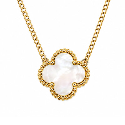 18K Gold Clover Necklace