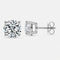 Moissanite Solitaire Stud Earrings