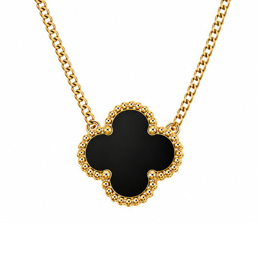 18K Gold Clover Necklace