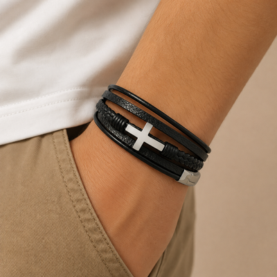 Grandson Cross Bracelet