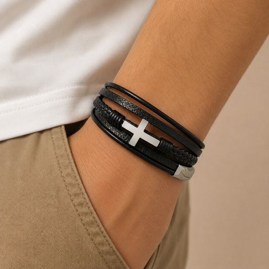 Grandson Cross Bracelet