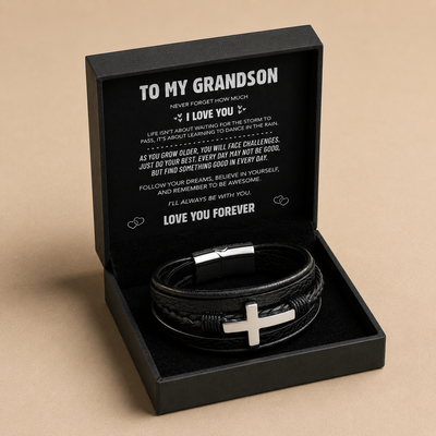 Grandson Cross Bracelet