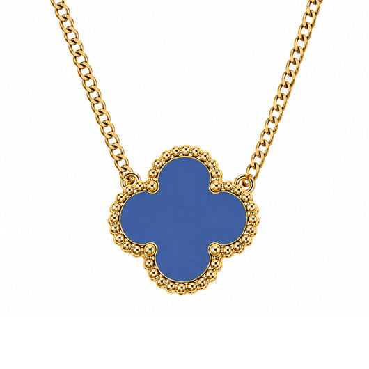 18K Gold Clover Necklace