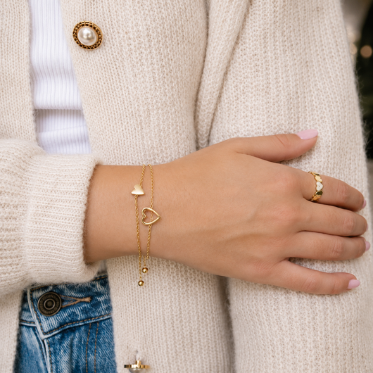 Matching Hearts Bracelets