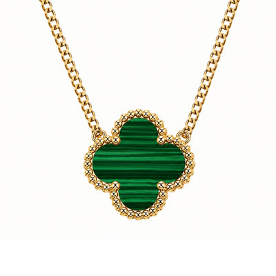 18K Gold Clover Necklace