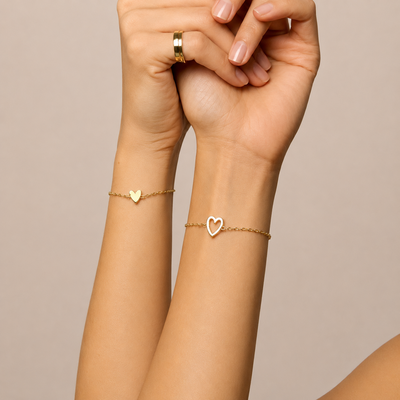 Matching Hearts Bracelets