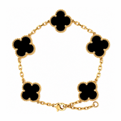 18K Gold Clover Bracelet