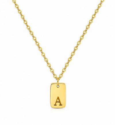 A-Z Badge Necklace