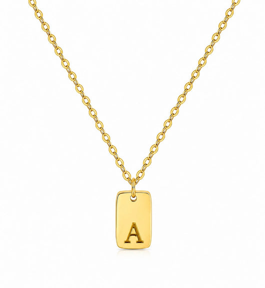 A-Z Badge Necklace