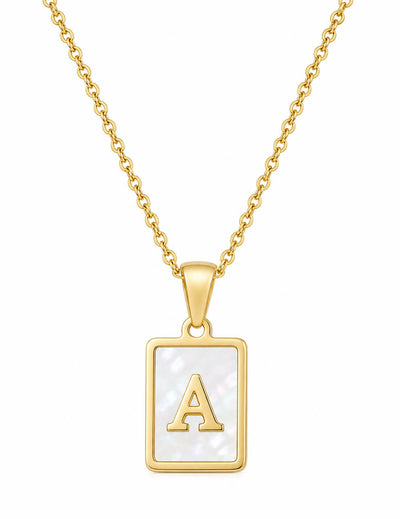 A-Z Mother Of Pearl Necklace