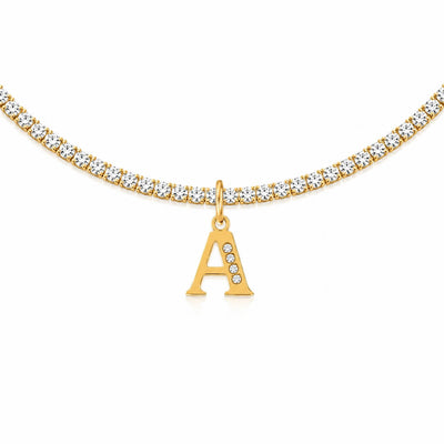 A-Z Tennis Choker Necklace