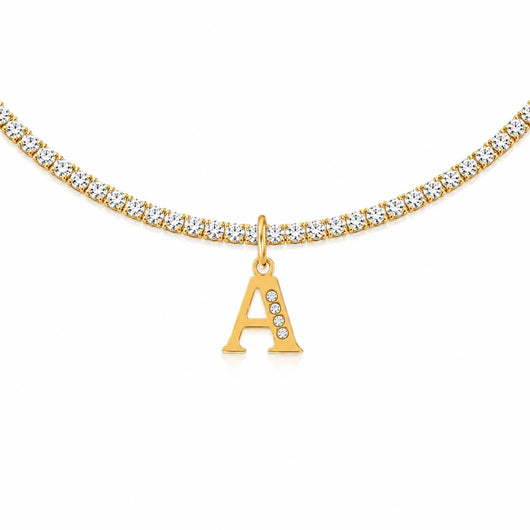 A-Z Tennis Choker Necklace