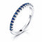 Blue Pavé Ring 2mm