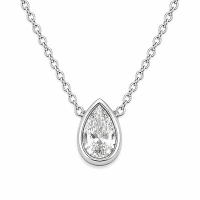 Diamond Drop Pendant Necklace