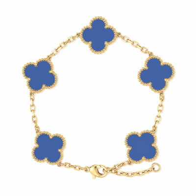 18K Gold Clover Bracelet