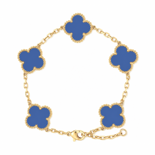 18K Gold Clover Bracelet