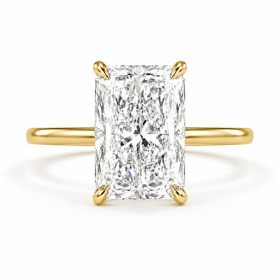 Gold 1-5ct Rectangle Ring