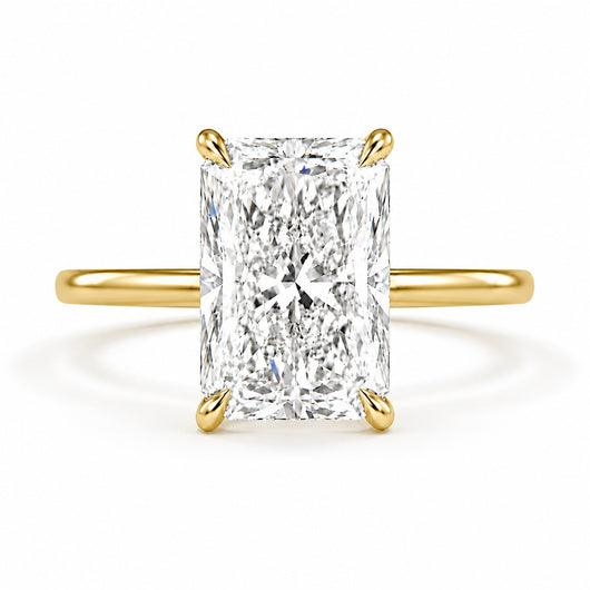 Gold 1-5ct Rectangle Ring