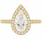 Gold 1ct Pear Ring