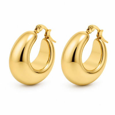 Gold Dome Earrings