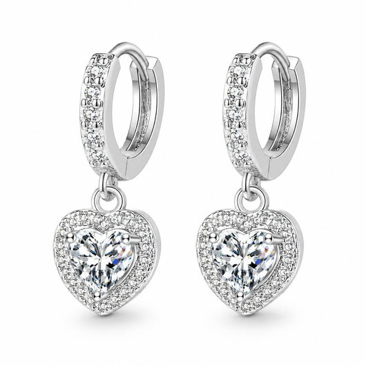 Heart Hoop Earrings