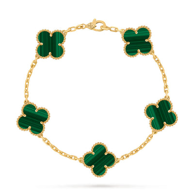 18K Gold Clover Bracelet