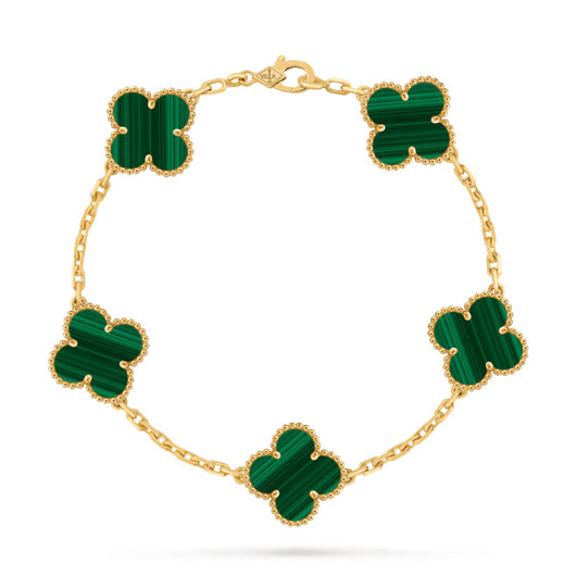 18K Gold Clover Bracelet