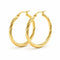 Large Twist Hoop Earrings