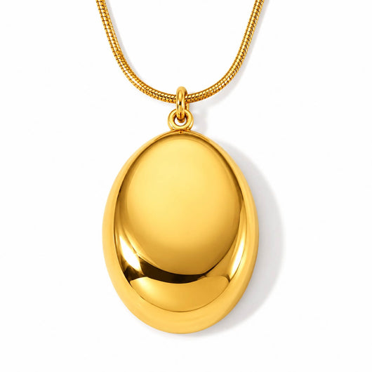 Oval Pendant Necklace