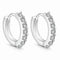 Pavé Huggie Hoop Earrings