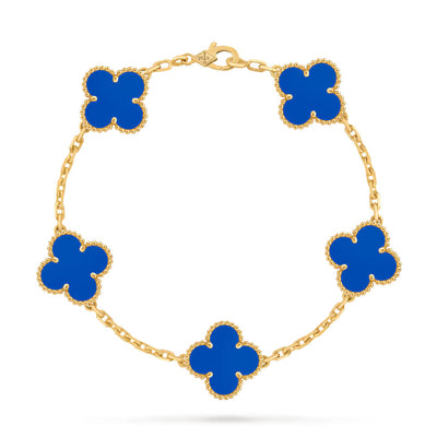 18K Gold Clover Bracelet