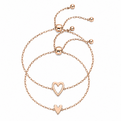 Matching Hearts Bracelets