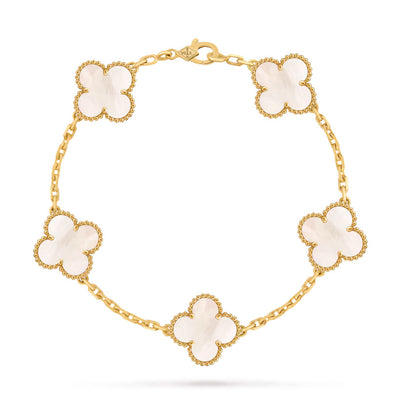 18K Gold Clover Bracelet