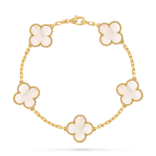 18K Gold Clover Bracelet