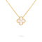 18K Gold Clover Necklace