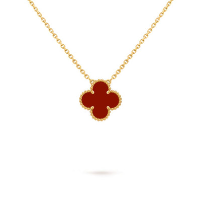 18K Gold Clover Necklace