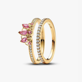 Rapunzel Crown Sparkling Ring Set