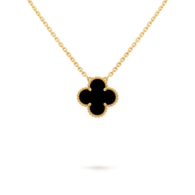 18K Gold Clover Necklace