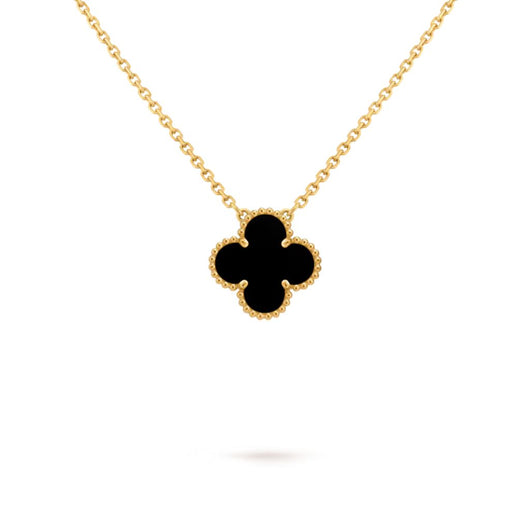 18K Gold Clover Necklace