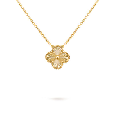 18K Gold Clover Necklace