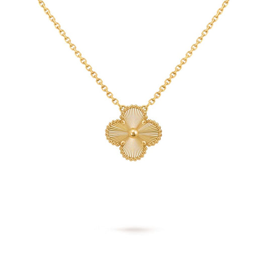 18K Gold Clover Necklace