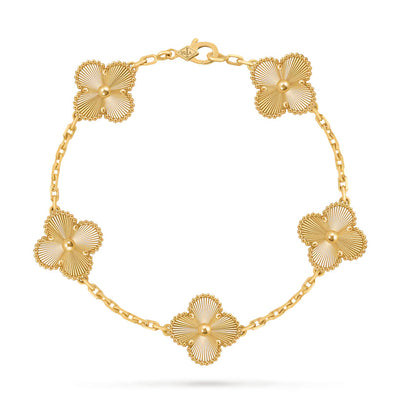 18K Gold Clover Bracelet