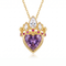 18k Gold Rapunzel Crown Necklace