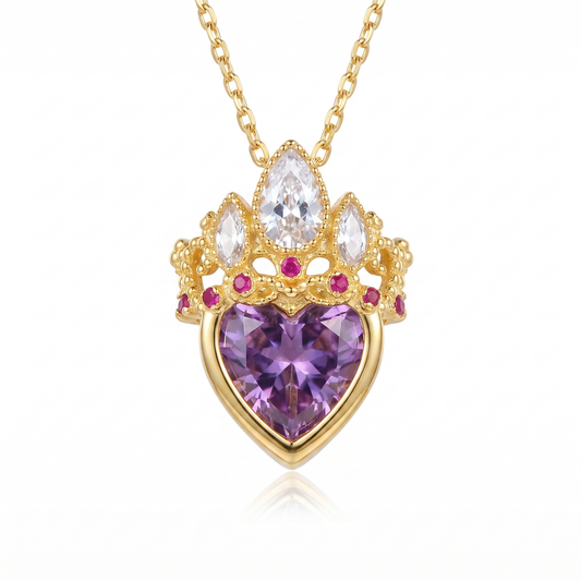18k Gold Rapunzel Crown Necklace
