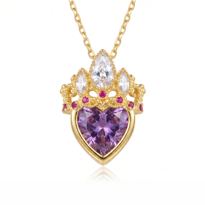 18k Gold Rapunzel Crown Necklace