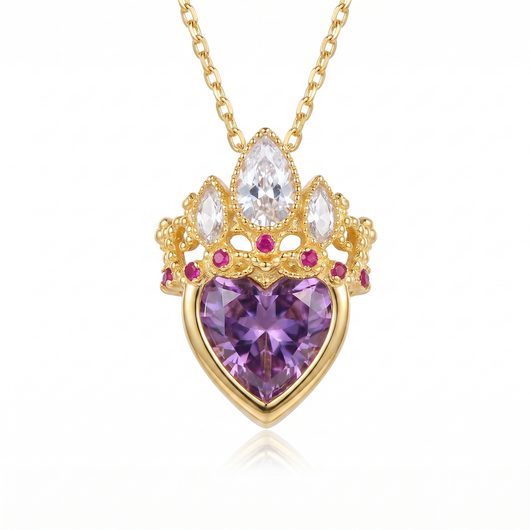 18k Gold Rapunzel Crown Necklace