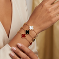 18K Gold Clover Bracelet