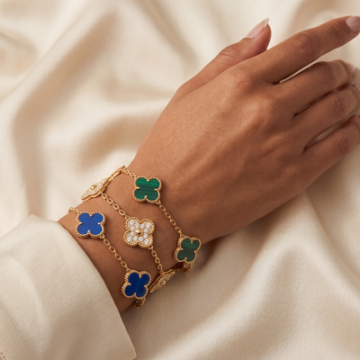 18K Gold Clover Bracelet